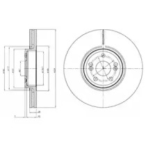 Тормозной диск DELPHI BG9687