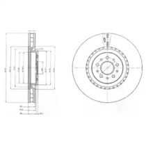 Тормозной диск DELPHI BG9843