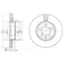 Тормозной диск DELPHI BG9891C