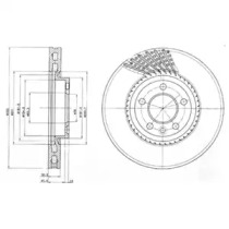 Тормозной диск DELPHI BG9892