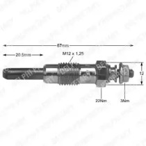 Свеча накаливания DELPHI HDS222