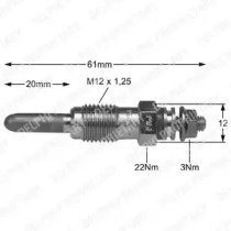 Свеча накаливания DELPHI HDS231