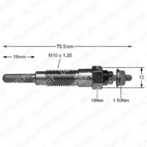 Свеча накаливания DELPHI HDS246