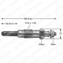 Свеча накаливания DELPHI HDS271