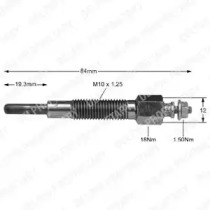 Свеча накаливания DELPHI HDS358