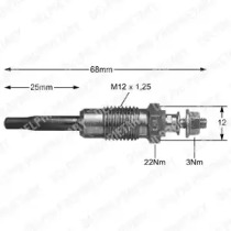 Свеча накаливания DELPHI HDS366