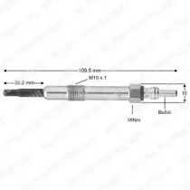 Свеча накаливания DELPHI HDS418