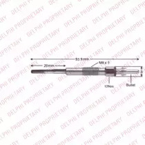 Свеча накаливания DELPHI HDS426