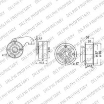 Комплект ремня ГРМ DELPHI KDB145