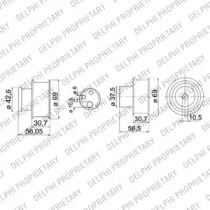 Комплект ремня ГРМ DELPHI KDB147