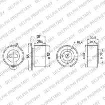 Комплект ремня ГРМ DELPHI KDB297