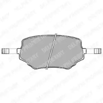 Комплект тормозных колодок DELPHI LP1015