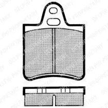 Комплект тормозных колодок DELPHI LP115