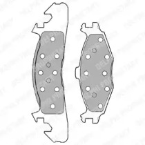 Комплект тормозных колодок DELPHI LP1163