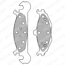 Комплект тормозных колодок DELPHI LP1262