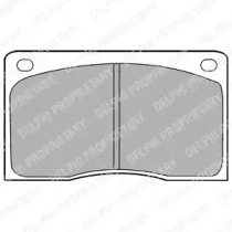 Комплект тормозных колодок DELPHI LP132