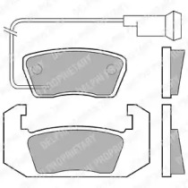Комплект тормозных колодок DELPHI LP143
