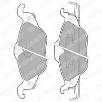 Комплект тормозных колодок DELPHI LP1673