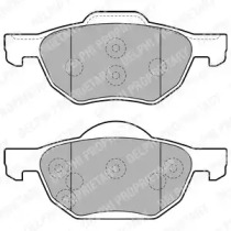 Комплект тормозных колодок DELPHI LP1862