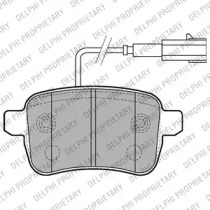 Комплект тормозных колодок DELPHI LP2222