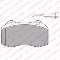 Комплект тормозных колодок DELPHI LP2280