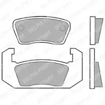 Комплект тормозных колодок DELPHI LP25