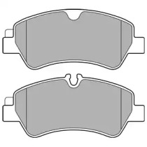 Комплект тормозных колодок DELPHI LP2662