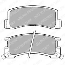 Комплект тормозных колодок DELPHI LP407