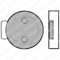 Комплект тормозных колодок DELPHI LP422