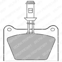 Комплект тормозных колодок DELPHI LP435