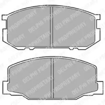 Комплект тормозных колодок DELPHI LP456