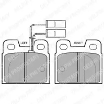 Комплект тормозных колодок DELPHI LP484