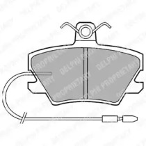 Комплект тормозных колодок DELPHI LP518