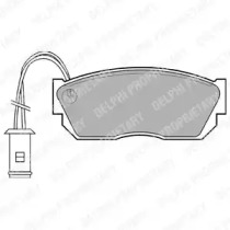 Комплект тормозных колодок DELPHI LP519