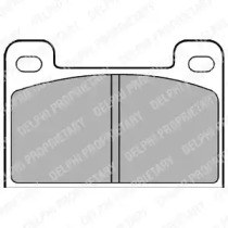 Комплект тормозных колодок DELPHI LP537