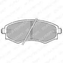 Комплект тормозных колодок DELPHI LP606