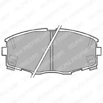 Комплект тормозных колодок DELPHI LP614
