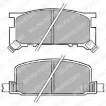 Комплект тормозных колодок DELPHI LP634