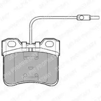 Комплект тормозных колодок DELPHI LP652