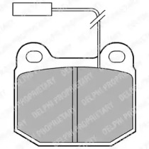 Комплект тормозных колодок DELPHI LP712