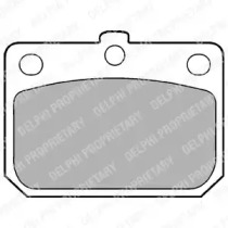 Комплект тормозных колодок, дисковый тормоз DELPHI LP74