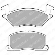 Комплект тормозных колодок DELPHI LP742