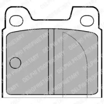 Комплект тормозных колодок DELPHI LP81