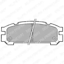 Комплект тормозных колодок DELPHI LP814