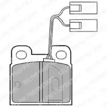 Комплект тормозных колодок DELPHI LP824