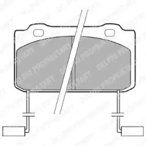 Комплект тормозных колодок DELPHI LP899