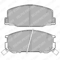 Комплект тормозных колодок DELPHI LP942