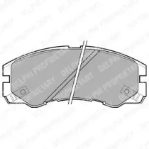 Комплект тормозных колодок DELPHI LP964