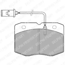 Комплект тормозных колодок DELPHI LP970