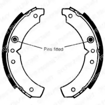 Комлект тормозных накладок DELPHI LS1045
